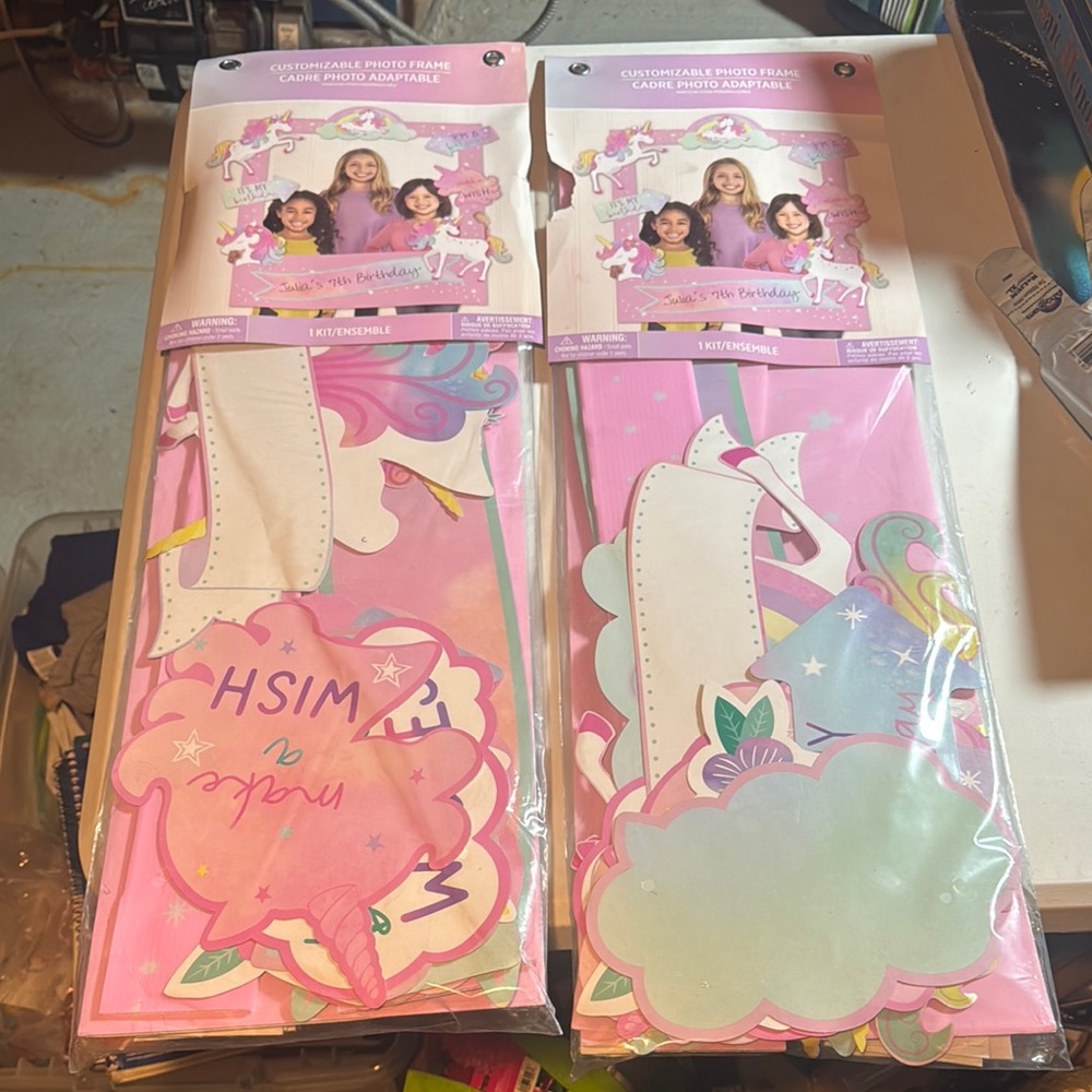 Party City Unicorn Photo Frame Kit - Pink and Purple